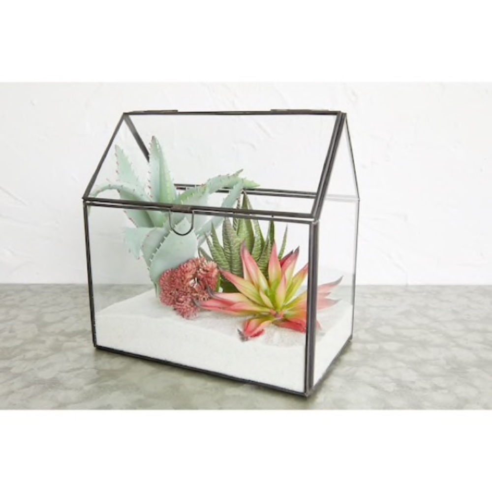 Glass display house